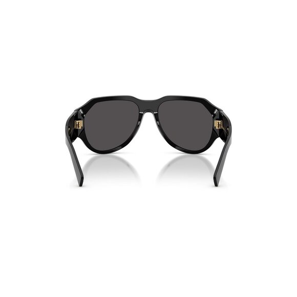 New Dolce & Gabbana Black Aviator DG4504 501/87 Sunglasses Women - Picture 5 of 6